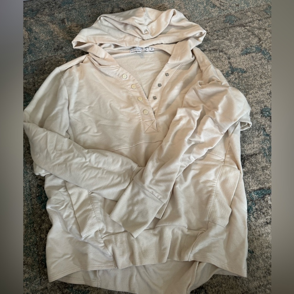 3/4 snap pullover sweater